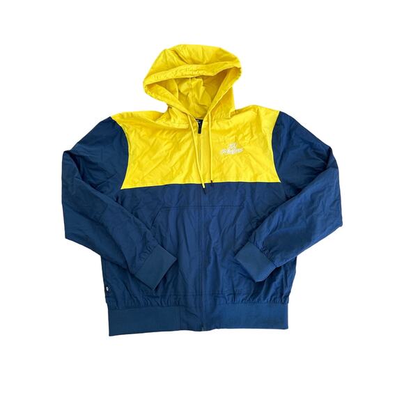100 Thieves - Foundations Courage Windbreaker in Blue & Yellow - Picture 1 of 3